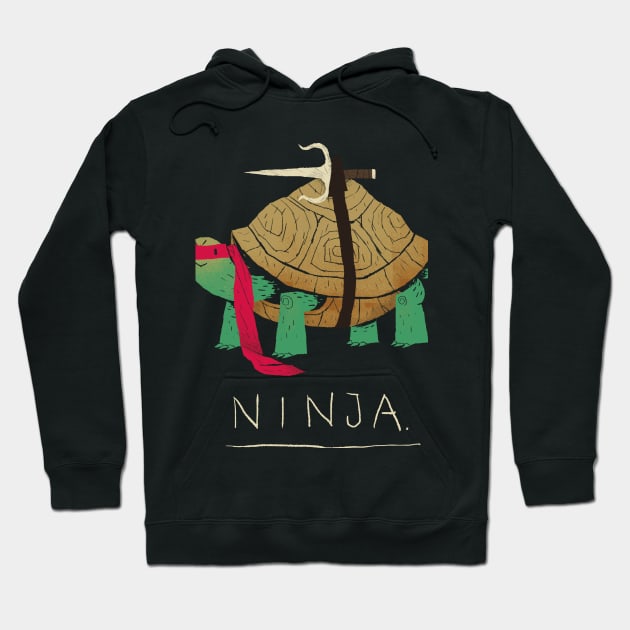 ninja - red Hoodie by Louisros